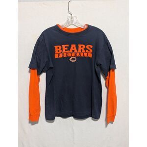 Y2K Kids Reebok Chicago Bears Long Sleeve T-shirt Size Large 14/16